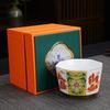 Enamel Master Cup: Exquisite High-End Octagonal Kung Fu Tea Set Souvenir
