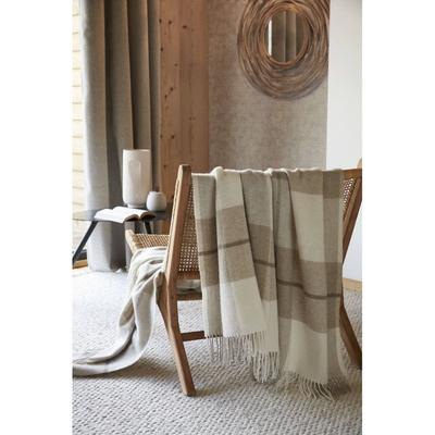 Pure Wool Fringed Blanket "Marius" 140 X 200 Cm