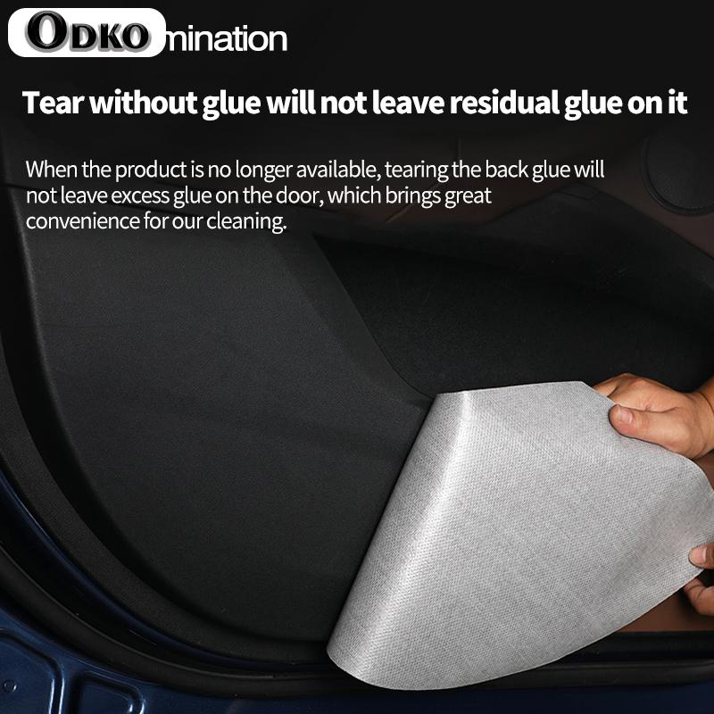 For Benz A-Class Anti-scratch Dirt-resistant Wear-resistant Door Anti-kick Pad Interior Leather Protective Accessories