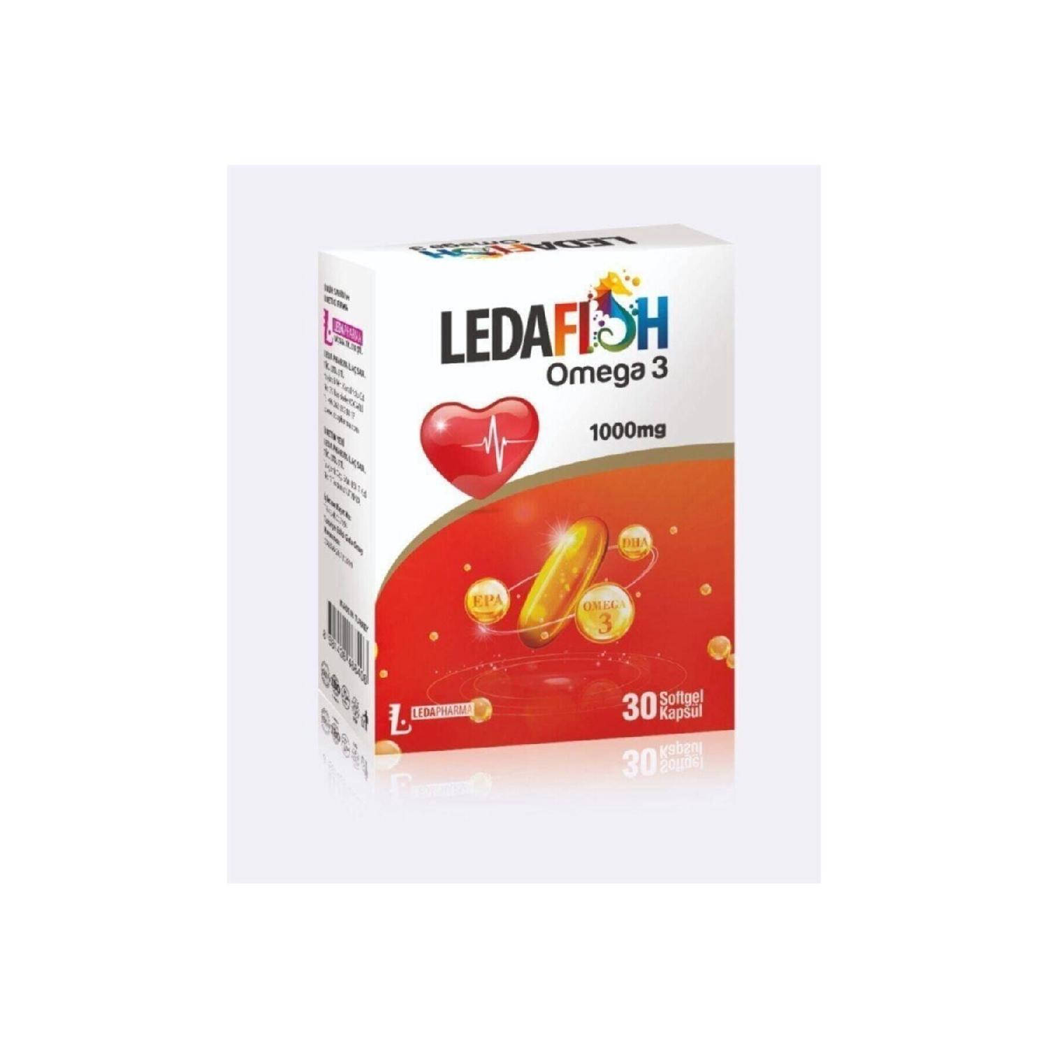 

Ledafish Omega 3 1000mg 30 Softgel Capsules