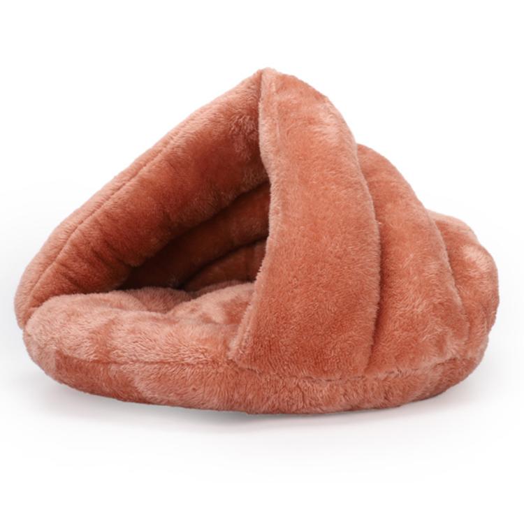 Dropshipping Long Faux Fur Pet Bed Comfortable Waterproof Plush Donut Round Dog Bed Soft Washable Cat Bed Removable Pet Cushion