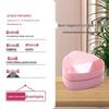 Heart-Shaped Piano Lacquer LED Jewelry Box for Rings and Pendants