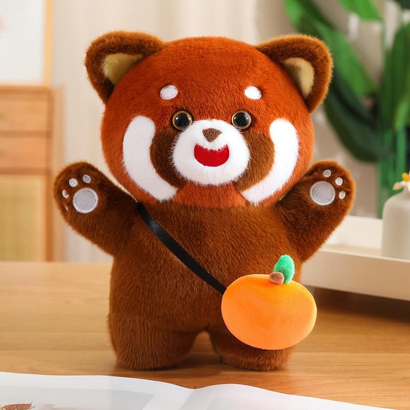 Cute Cute Little Panda Doll Plush Toy Little Raccoon Doll Children Soothing Rag Doll Girl Birthday Gift