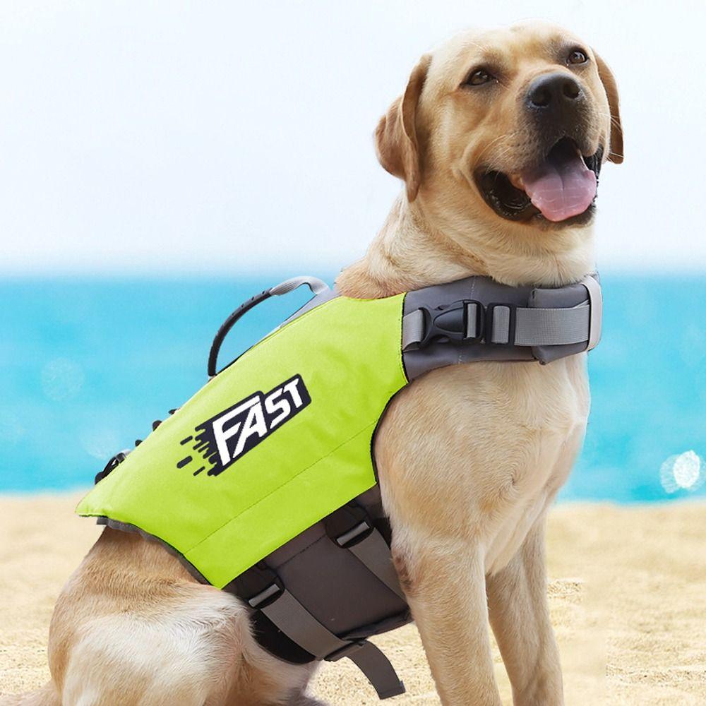 Reflective Dog Safety Vest Super Buoyancy Dog Life-Saving Clothes Pet Clothes  Summer Pool