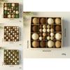 Christmas Tree Decor Flocking Balls Set With Multiple Colors For Holiday Festivities