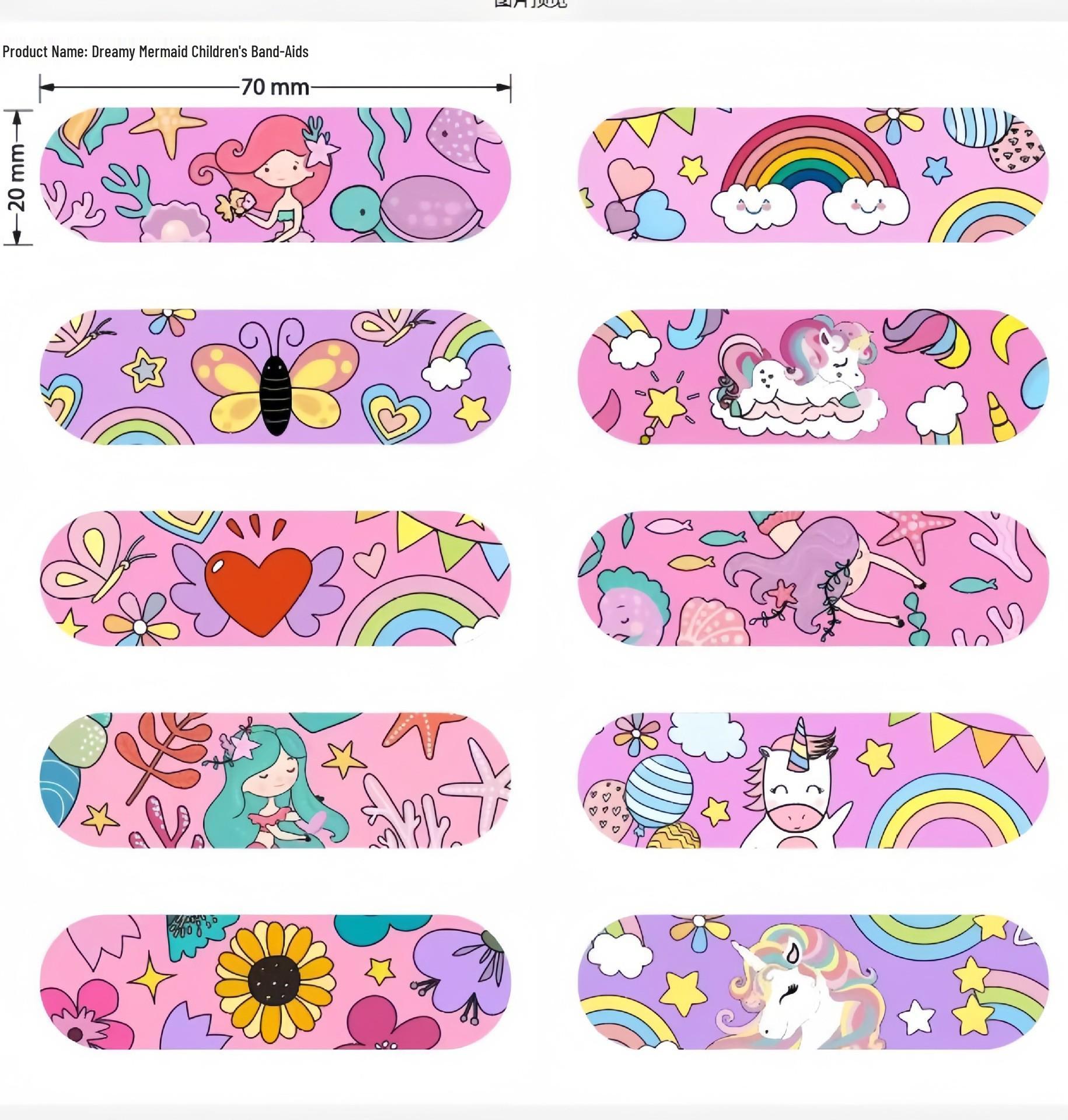 Waterproof Breathable Cute Cartoon Children s Adhesive Band-aids for Wounds and Feet