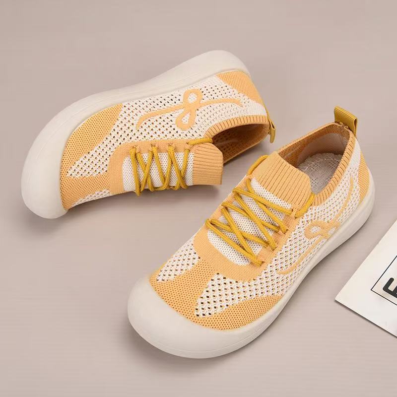 Shoes Mesh Breathable Casual Shoes Fashion Versatile Flat Shoes Comfortable Mary Jane Shoes