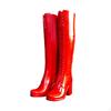 1 Pair Action Figure Doll Boots Knee High Heel Accessory PP Sole Round Toe Footwear Suitable for