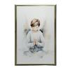 Angelic Prayer of a Boy Angelic Prayer of a Boy, 40X50 Cm, Gold Aluminum Frame, 230 Gsm Matte Paper