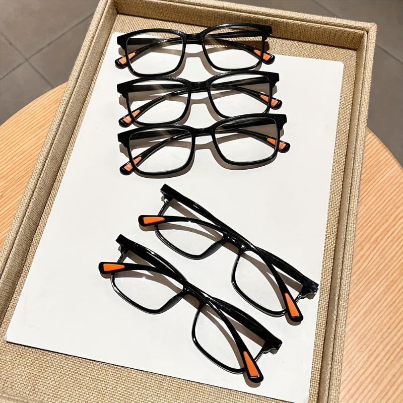 5 Pairs Mens Blue Light Blocking Glasses Lightweight Flexible Frames for Gaming Office Reading Daily Use