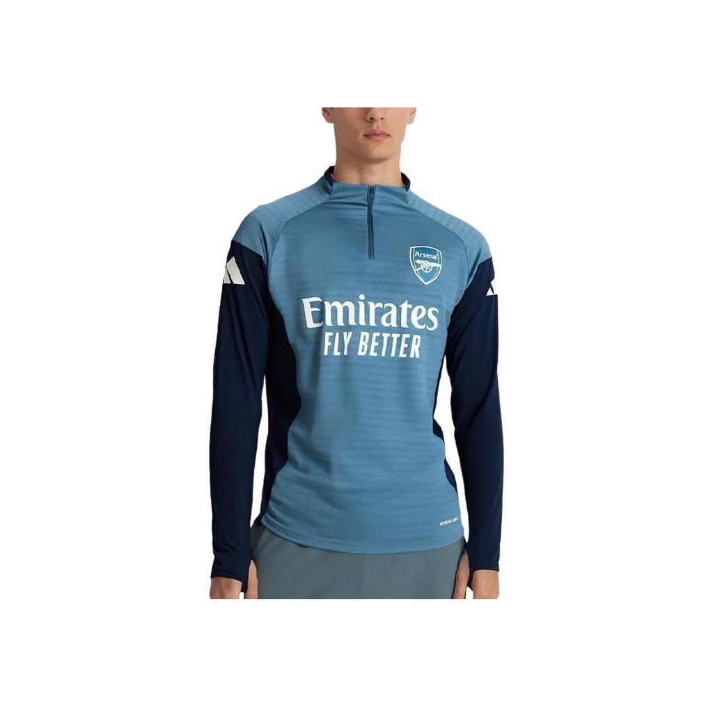 adidas Arsenal SS25 25/26 Wersja Piłkarska Wygodna Modna Prosta Koszulka Piłkarska z Długim Rękawem Unisex Topy JJ1805
