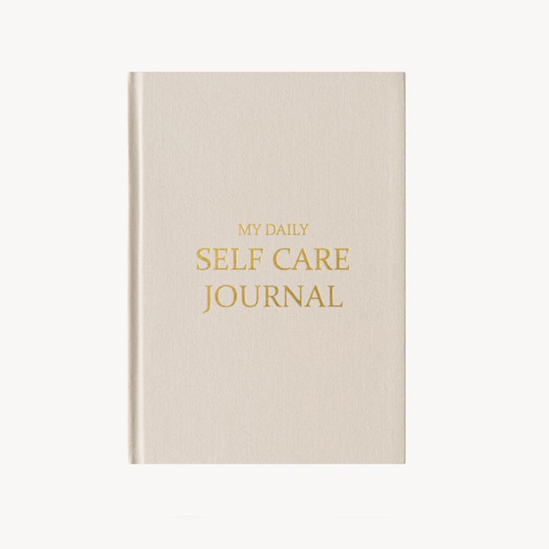 Custom A5 Original Daily Gratitude Journal Linen Fabric Hardcover Natural Diary Gold Edge Linen Writing Notebook Undated Planner (Beige,200 Pages&A5,)