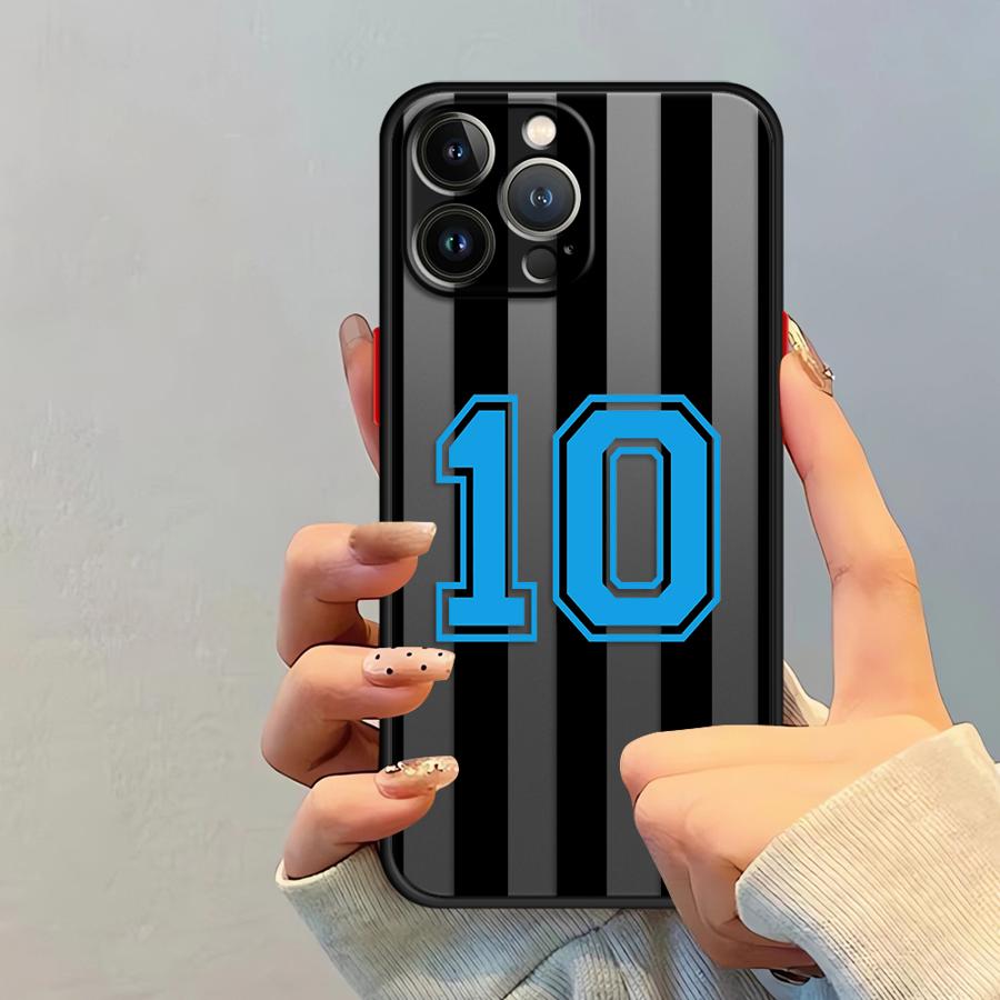 FootBall Number 7 Funda Back Phone Cover Case for iPhone 17 Pro Max 14 12 11 16 Plus 7 8 SE 15 XS XR Air 13 Mini