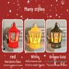 Weihnachts-LED-Windlaterne Kerzenlampe - Retro Tragbare Dekoration Ornament