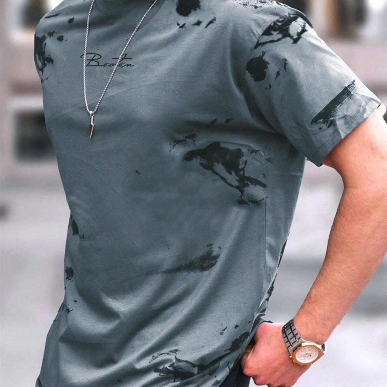 

Мужские футболки Manfinity Homme с круглым вырезом и короткими рукавами, летние XL