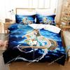3D Printing Kawaii Anime Chobits Chi Bedding Set Boys Girls Twin Queen Size Duvet Cover Pillowcase Bed Kids Adult Home Textile