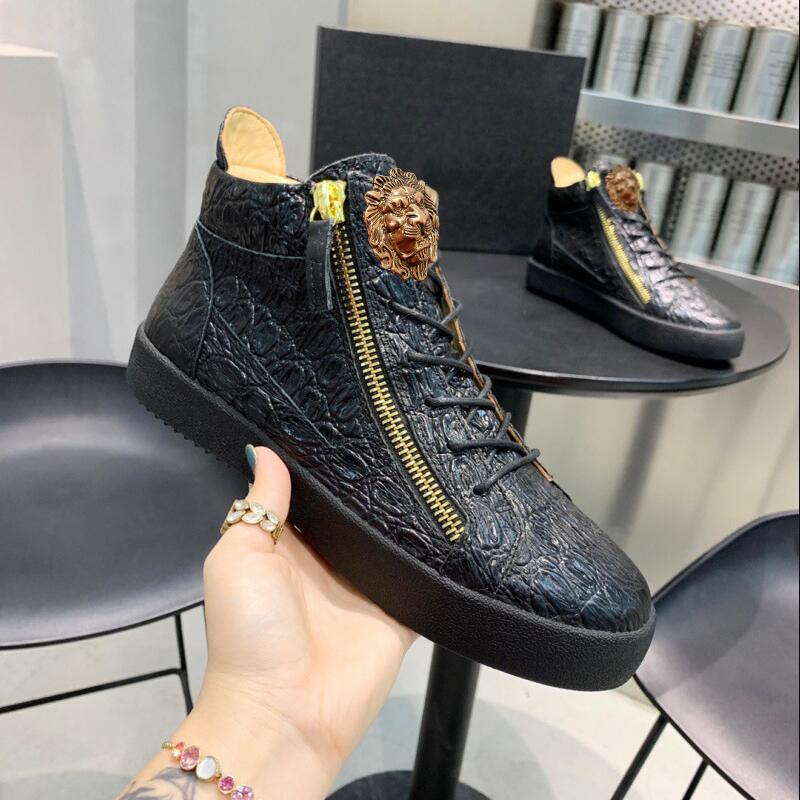 Mode Ädel Läder Herr Casual Skor Festskor Herr Hög Kvalitet Flats Bekväma Tenis Masculino Stor Storlek
