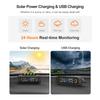 Wireless Tire Pressure Monitor HD LCD Display Real Time Alert Solar Powered USB Charging Tire Pressure Monitoring System
