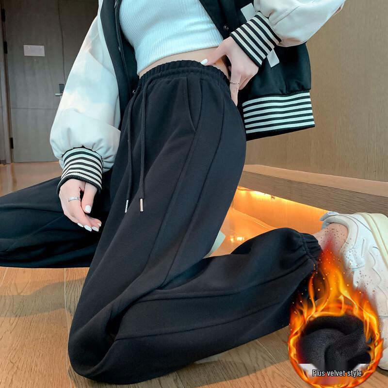 TonLion 2024 Women's Tapered Casual Side-Panel Sweatpants