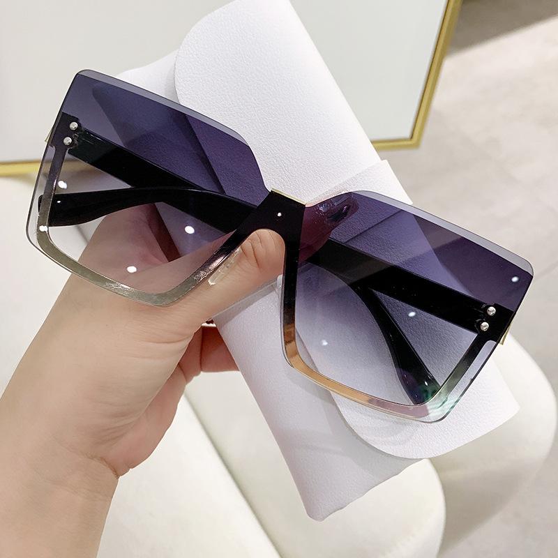 

Latest Frameless Women Sunglasses Classic Gradient Women s Sun Glasses Stylish Designer Shades UV Protection Gafas De Sol As shown in the figu