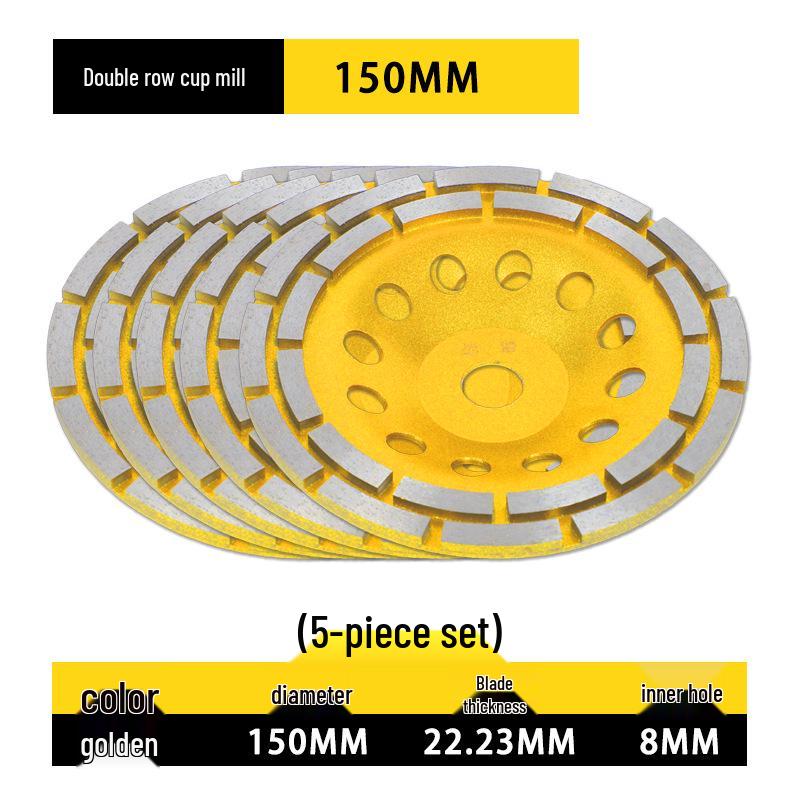 Diamond Grinding Disc for Angle Grinders - Marble, Stone, Concrete, and Cement Edging and Sanding Wheel