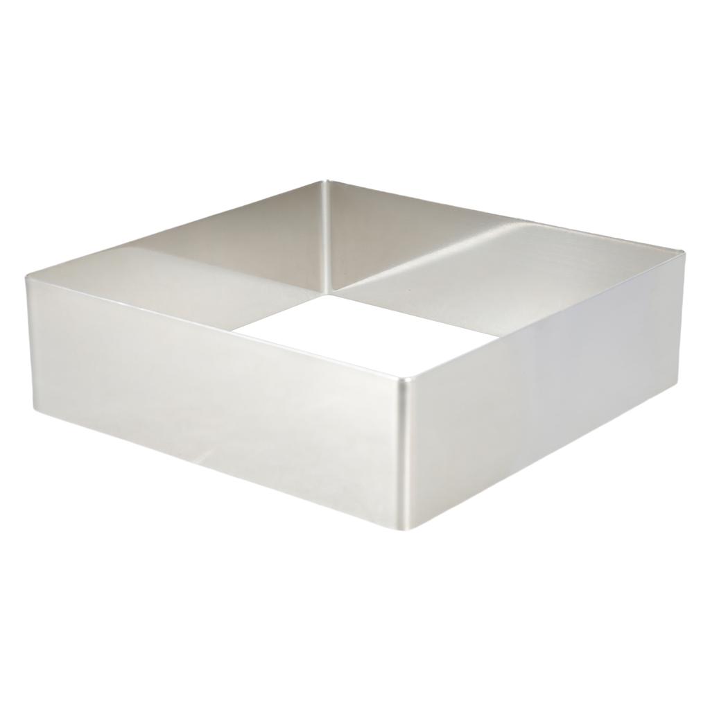 Inele pătrate pentru prăjituri din oțel inoxidabil Formă pentru copt pentru prăjituri pentru mousse Inel pentru desert Formă pentru patiserie Instrument pentru decorarea prăjiturii Ușor de curățat