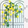 Silk Rose Vine Artificial Flower Chain for Living Room Decor