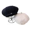 Autumn and winter beret children temperament fashion plush Internet celebrities show face small versatile hat painter hat small fragrant wind