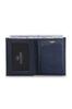 Guard Navy Blue Leather Men's Wallet with Cross Card Compartment