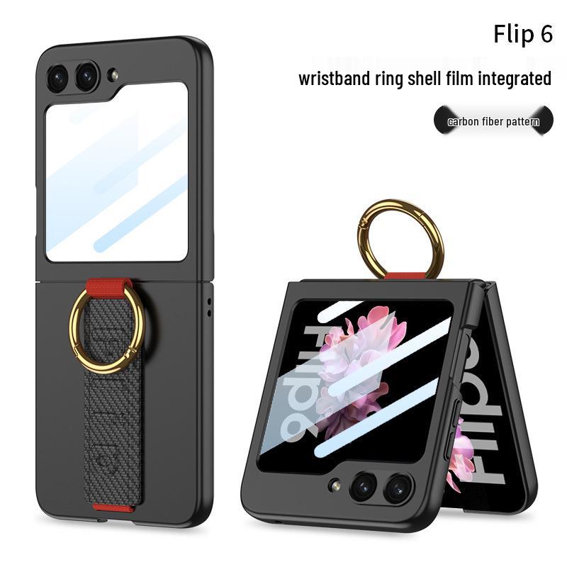 

Samsung Flip6 Case: Ultra-Thin, Drop-Proof with Finger Ring & Wrist Strap SM-Flip6