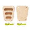 2x Wood Hangboard Rock Climbing Holds Fingerboard Finger Strengthener Easy to Use Smooth Training
