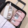 Waterproof Makeup Toiletry Bag PVC Travel Organizer with Handle Cosmetic Pouch Shower Carry Case Portable Storage