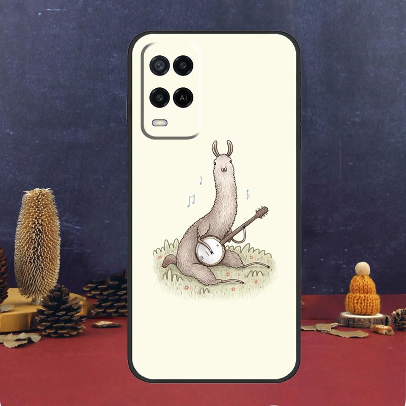 Cute Alpaca Donkey Case For Oppo A5 Pro A6 A15 A18 A38 A58 A78 A98 A54 A74 A94 A17 A57 A80 A60 A40 A16 A76 A96