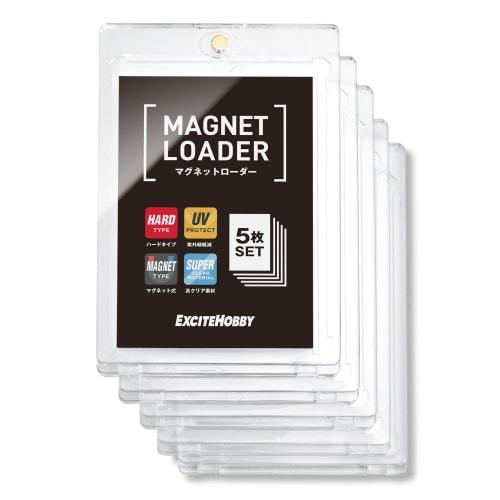 [Featured In Magazines] EXCITEHOBBY Card Loader, 5-Pack, 35PT Magnetic Loader, Clear, UV Protection, Sleeved Storage, Display, Magnetic Holder with Ma