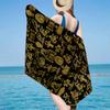 Eagle And Moon Symbolism Beach Towel, Super Soft Microfiber, Gift for Her/Him, Birthday, for Pool, Beach, Travel, Home Decor Fan gifts