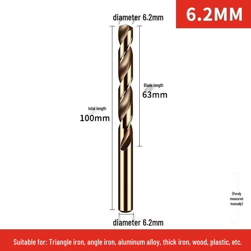 Cobalt Stainless Steel Twist Drill Bit Set for Metal, Aluminum, and Angle Iron
