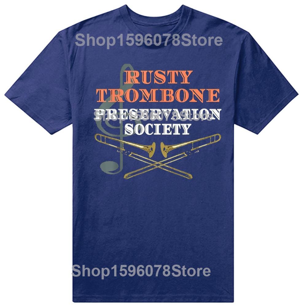 Funny Trombone Player Graphic T Shirts Men Women Pure Cotton Humor Streetwear Tee Shirt Short Sleeve Unisex Loose Clothing