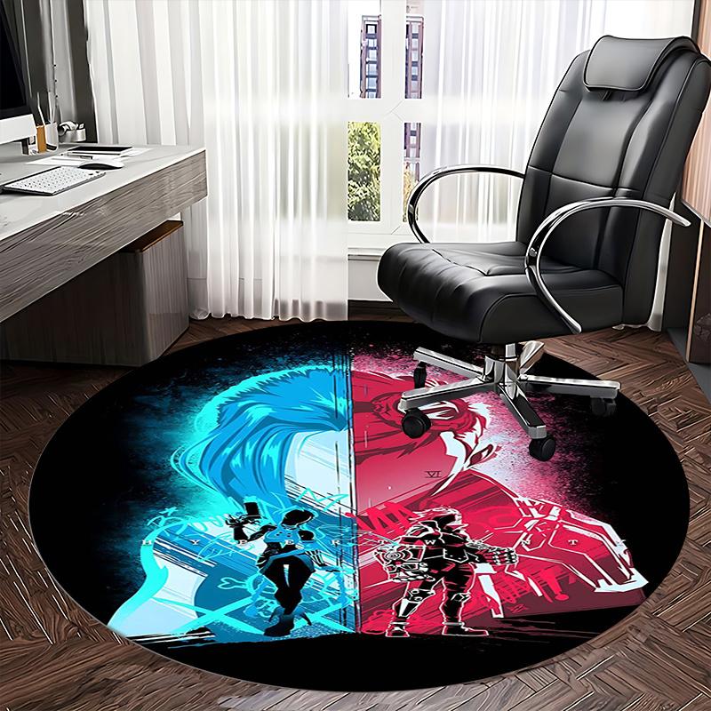 Jinx (League of Legends) Chair mat Round Rug Office carpet, Non slip, Suitable for Living Rooms, Bedrooms Decor 1205537a