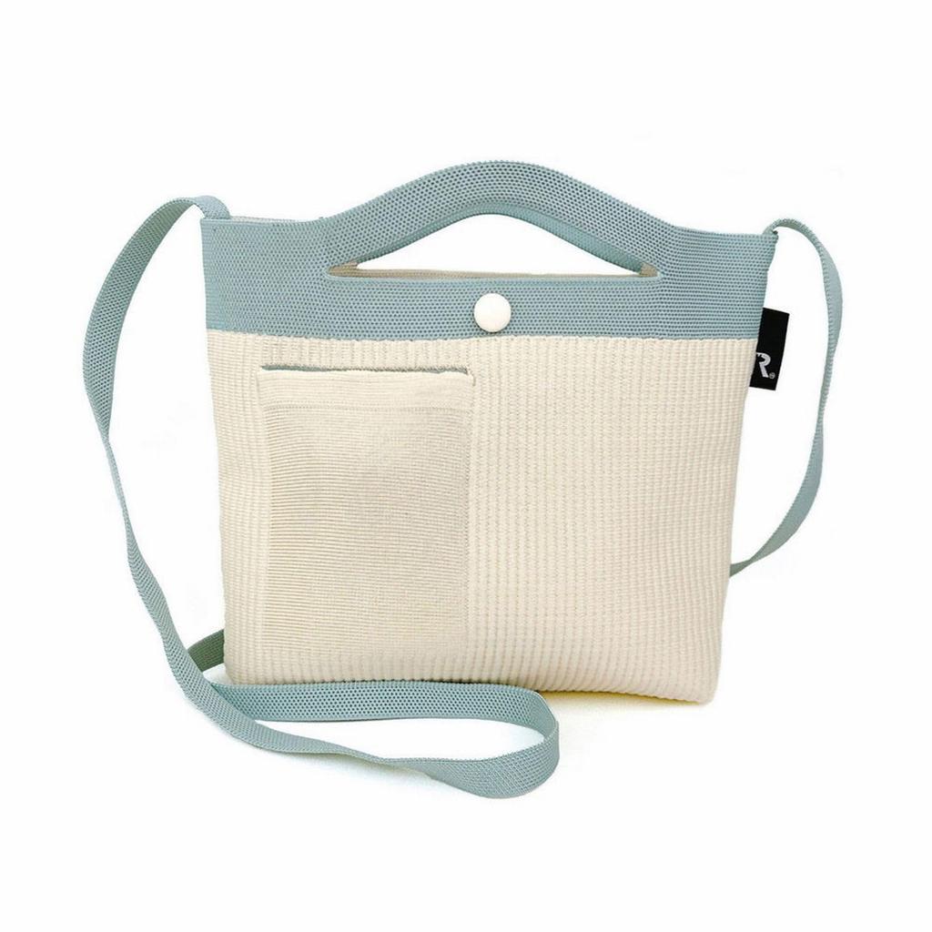 Knit Mini Shoulder Tote Bag Fully Washable SN Baby Lou 2Way 1036 LeFle-A (04 Mint)