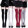 Women's Sexy Pure Color Opaque Thigh High Stockings Over The Knee Socks