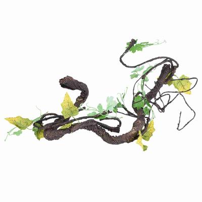 Artificial Reptiles Vine Climber Jungle Forest Bend Branch with Built-in Flexible Metal for Terrarium Cage Decor
