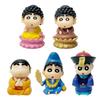 Crayon Shinchan Lucky Lotus Action Figures Model Pvc Desk Car Ornament For Home Office Decor
