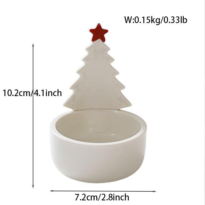 Christmas Tree Candle Holder Fragrance Decor Home Gift Scented Candle Aroma Ornament