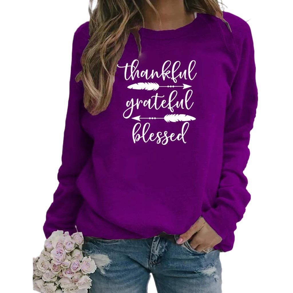 2026 Women's English Letter Pattern Round Neck Hoodie