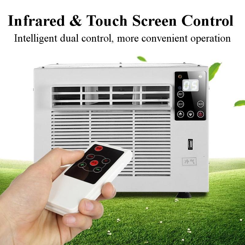 1100W Air Conditione Air Conditioner Cold/Heat 24-hour Timer W/ Remote Control  LED Control Panel Desktop for Home