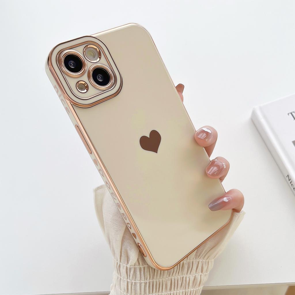 Angel eye electroplating side 15/16 with picture Apple soft case XR solid love for iPhone17ProMax
