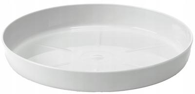 Flowerpot Saucer White 234x34cm Plastic Glossy