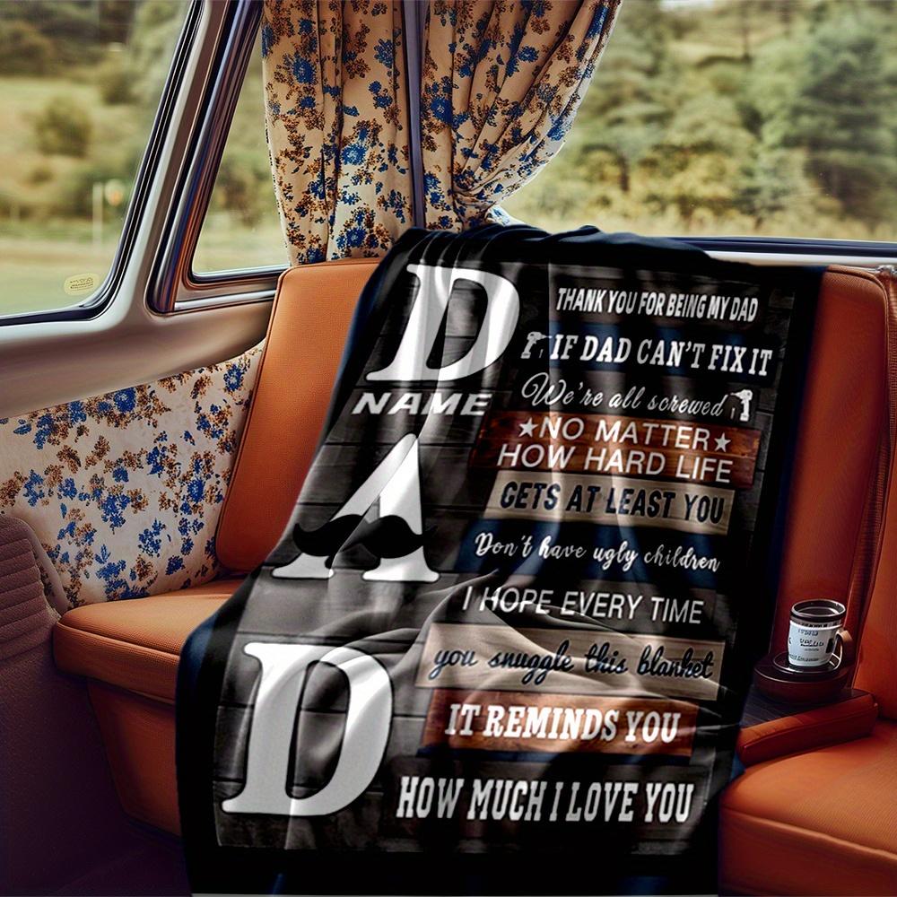Bonus Dad Best Myth Legend Blanket Personalized Name Soft Comfortable Stylish Blanket Car Blanket Perfect For Travel Camping Outdoor Home Suitable For