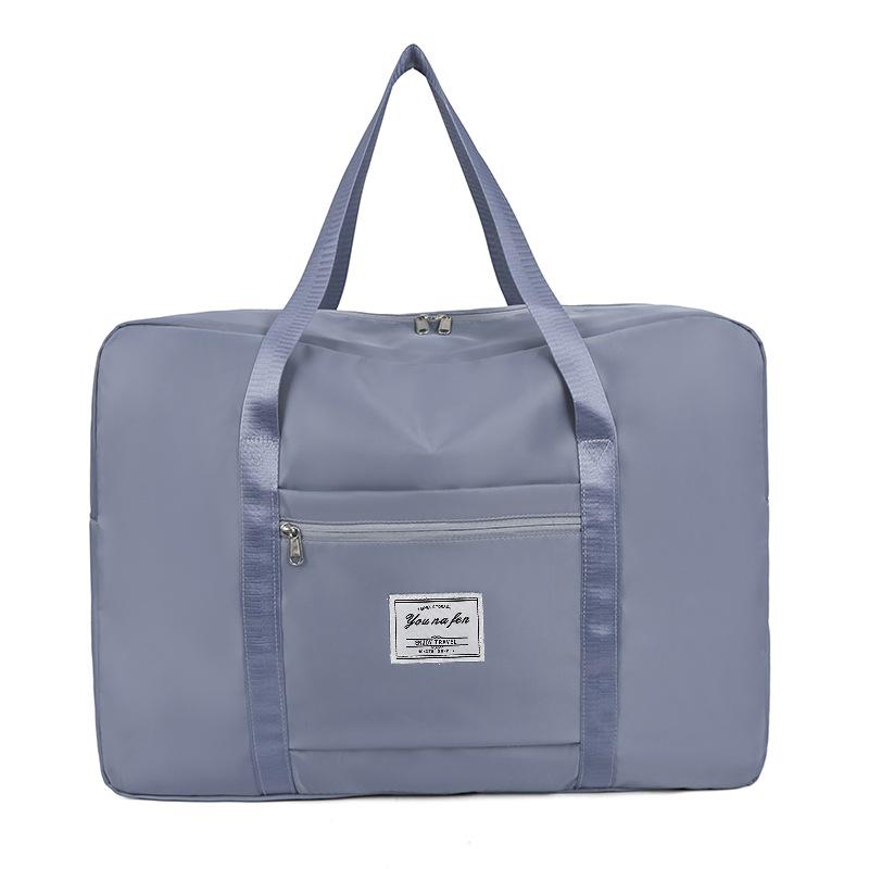 

Large Capacity Moisture-Proof Travel Bag, Attachable To Rolling Luggage, Hand-Carried, Oxford Cloth, for Clothes Storage Small синій