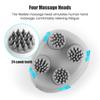 Electric Head Scalp Massager with 4 Kneading Massage Heads Body Deep Tissue Massager for Hair Growth Relaxtion and Cat Pet Claw
